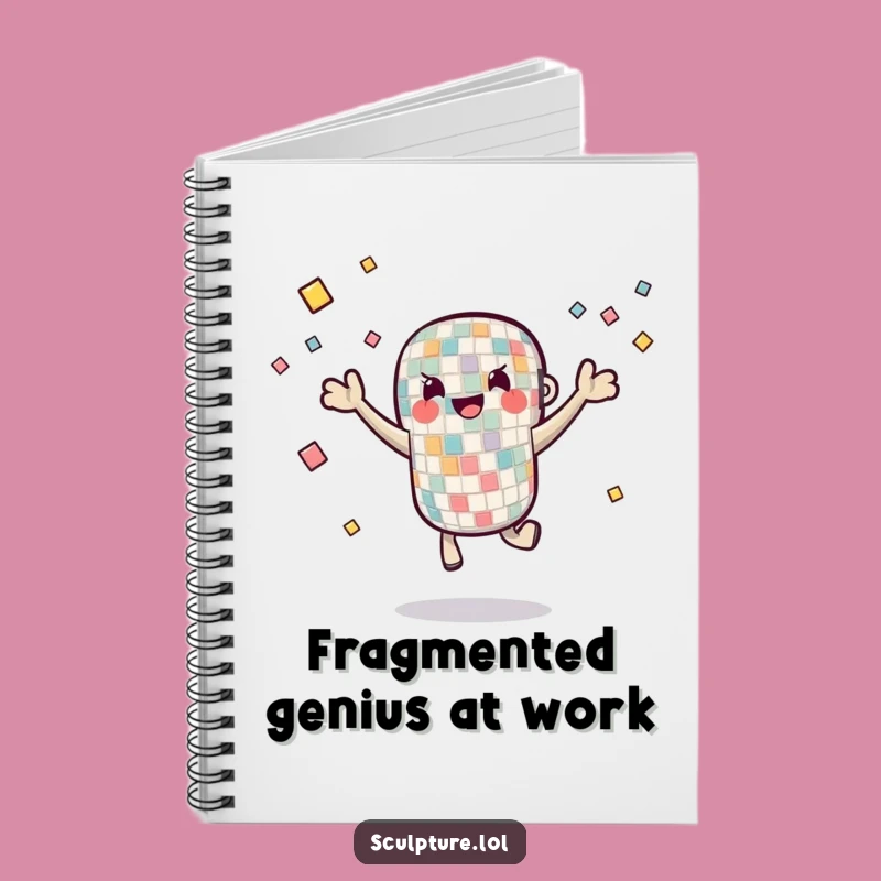 Funny Mosaic Tile Juggler Notebook - Sketch & Juggle Ideas!