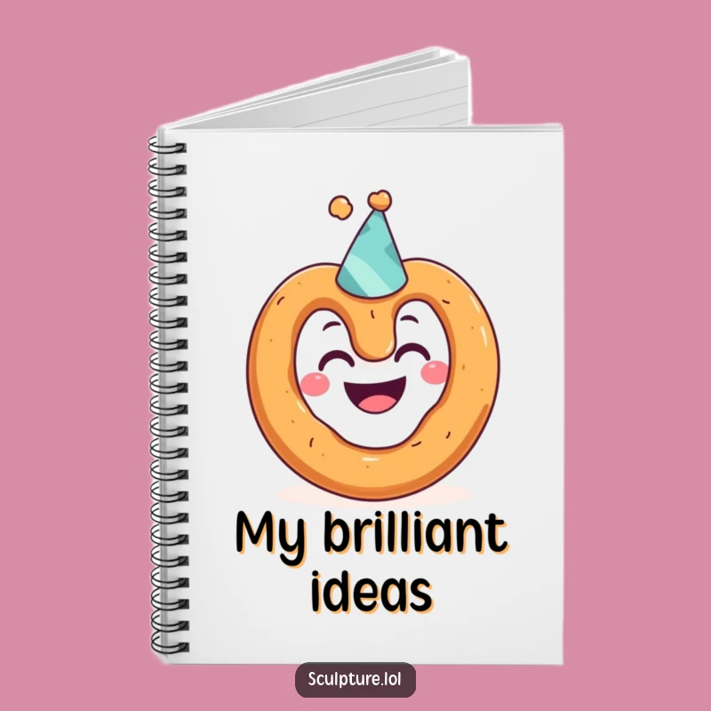 Funny Pretzel Party Hat Notebook: Jot Down Ideas with a Smile!