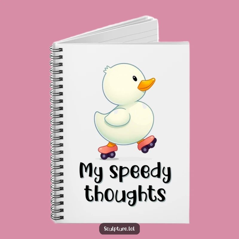 Funny Rubber Ducky Skates Notebook: Playful Toy Journal, Perfect Funny Gift