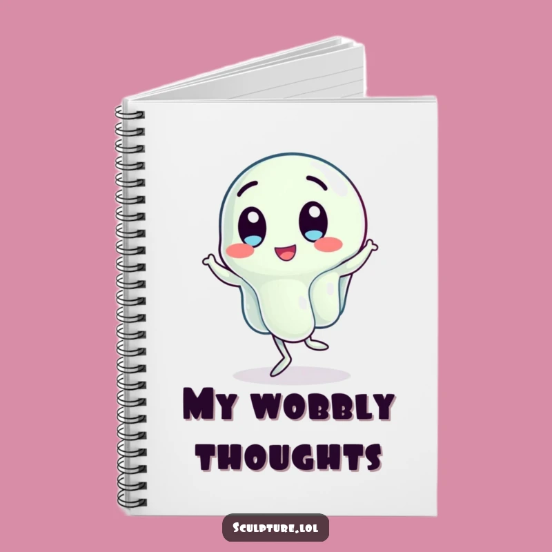 Funny Wobbling Jelly Notebook - Jigging Character Journal for Fun Ideas