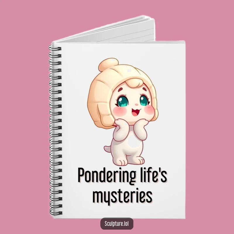 Funny Wobbly Statue Notebook: Jot Down Ideas with Curiosity, Journal Gift