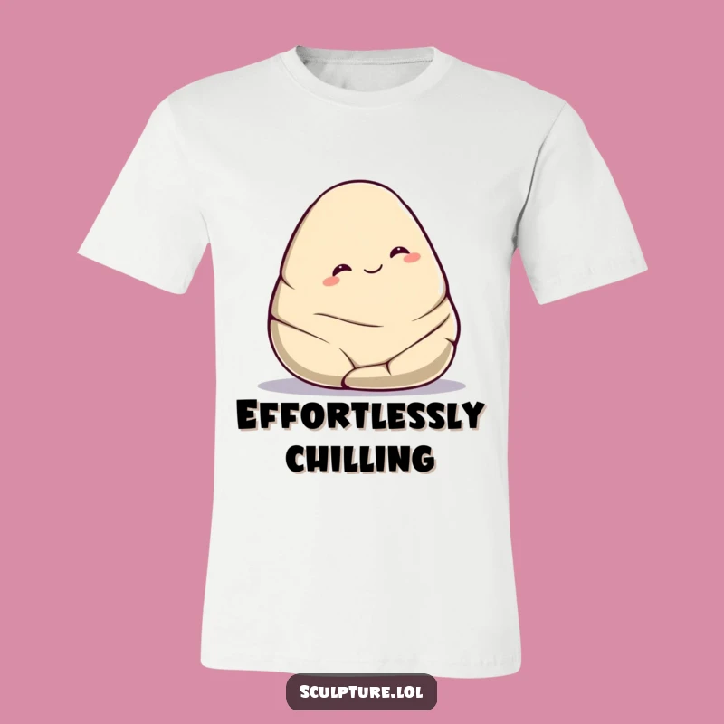 Funny Smooth Stone T-Shirt: Contented Roll, Great Funny Gift for Chill Vibes