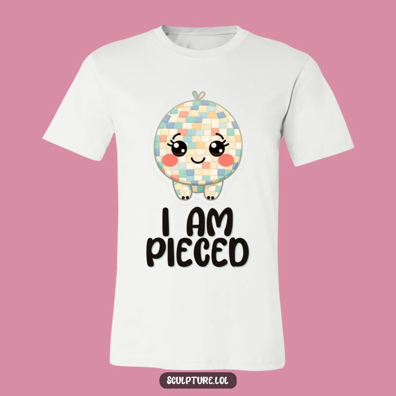 Funny Mosaic Character T-Shirt - Quirky Art Design, Hilarious Funny Gift!