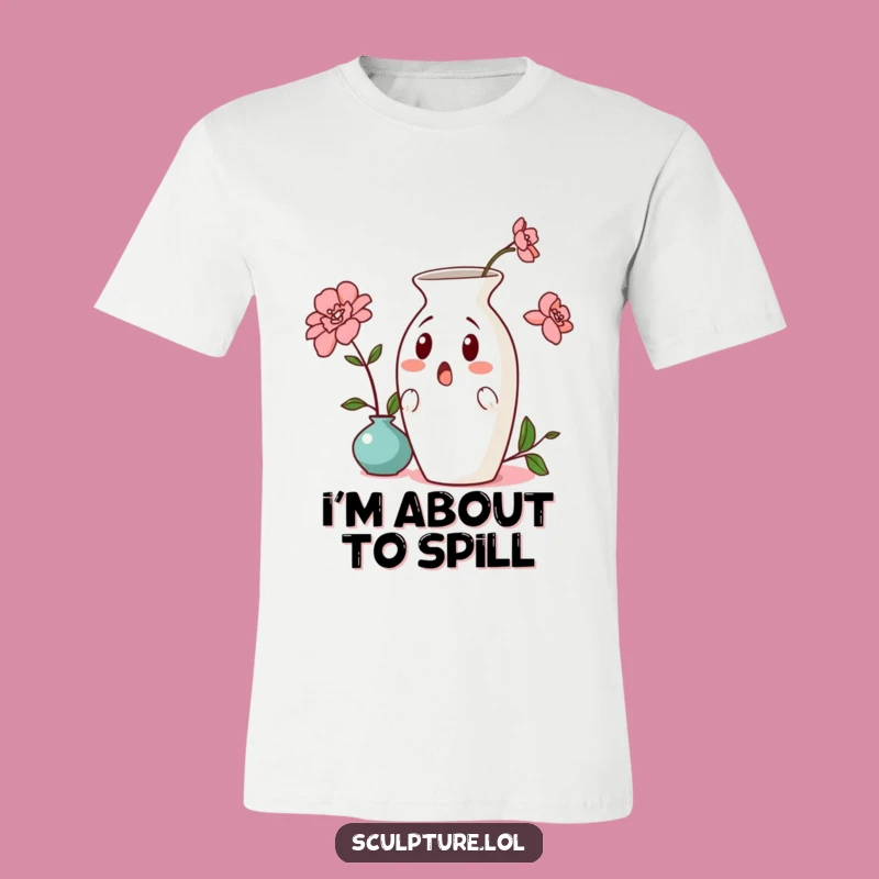 Funny Surprised Vase T-Shirt: Wear Your Shock with This Hilarious Ceramic Art Graphic Tee