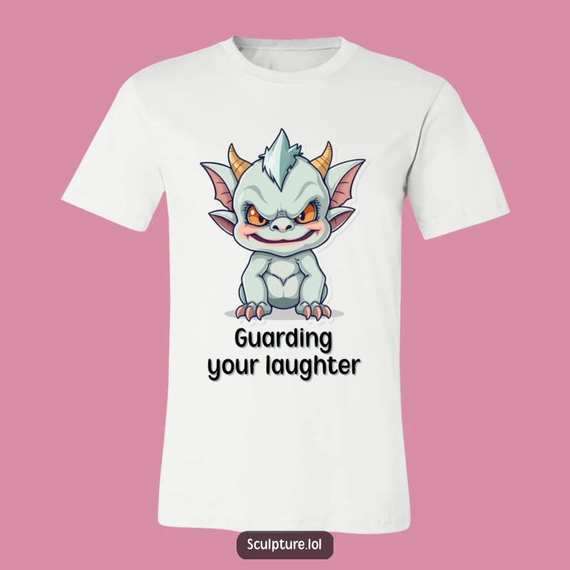 Funny Gargoyle Tee: Mischievous Grin, Hilarious Funny Gift