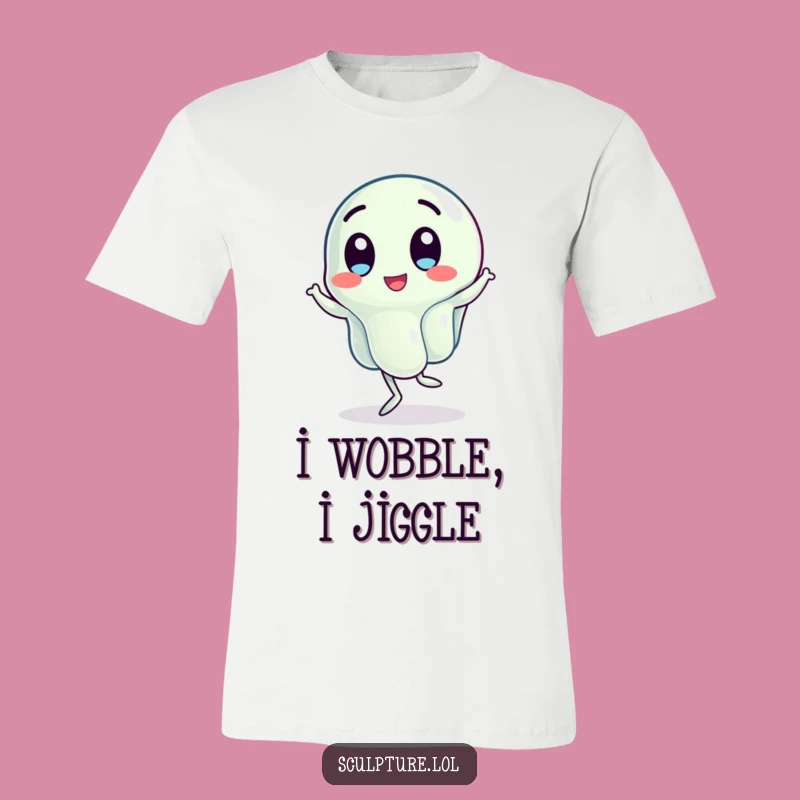 Funny Wobbling Jelly T-Shirt - Jigging Character Tee for Playful Souls