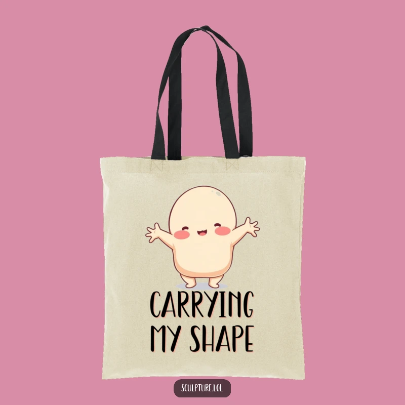 Funny Clay Blob Tote Bag: Carry Your Playful Shape