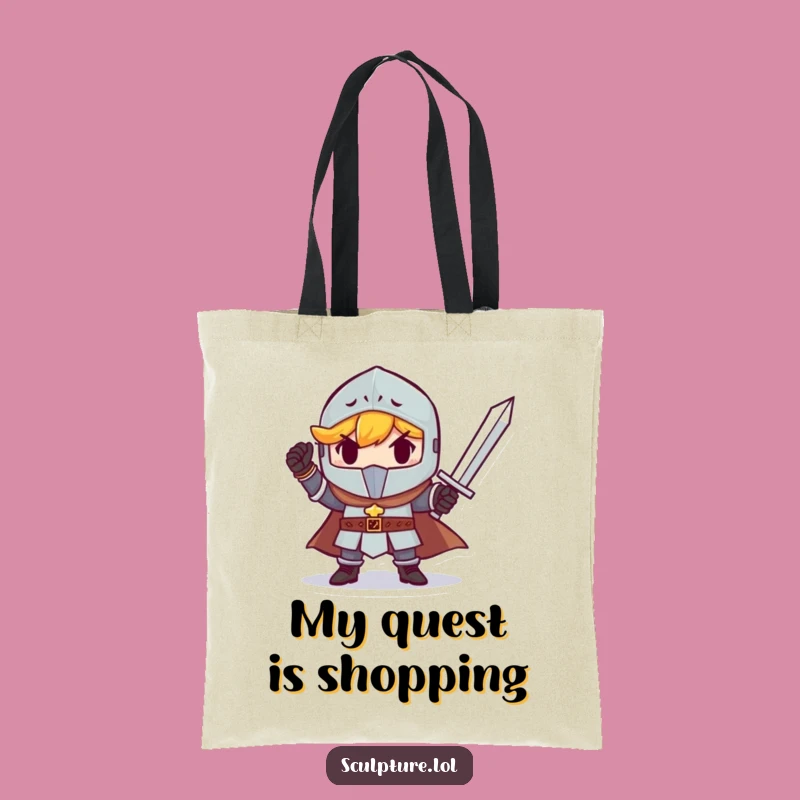 Funny Knight's Tiny Sword Tote Bag - Carry Your Victories!
